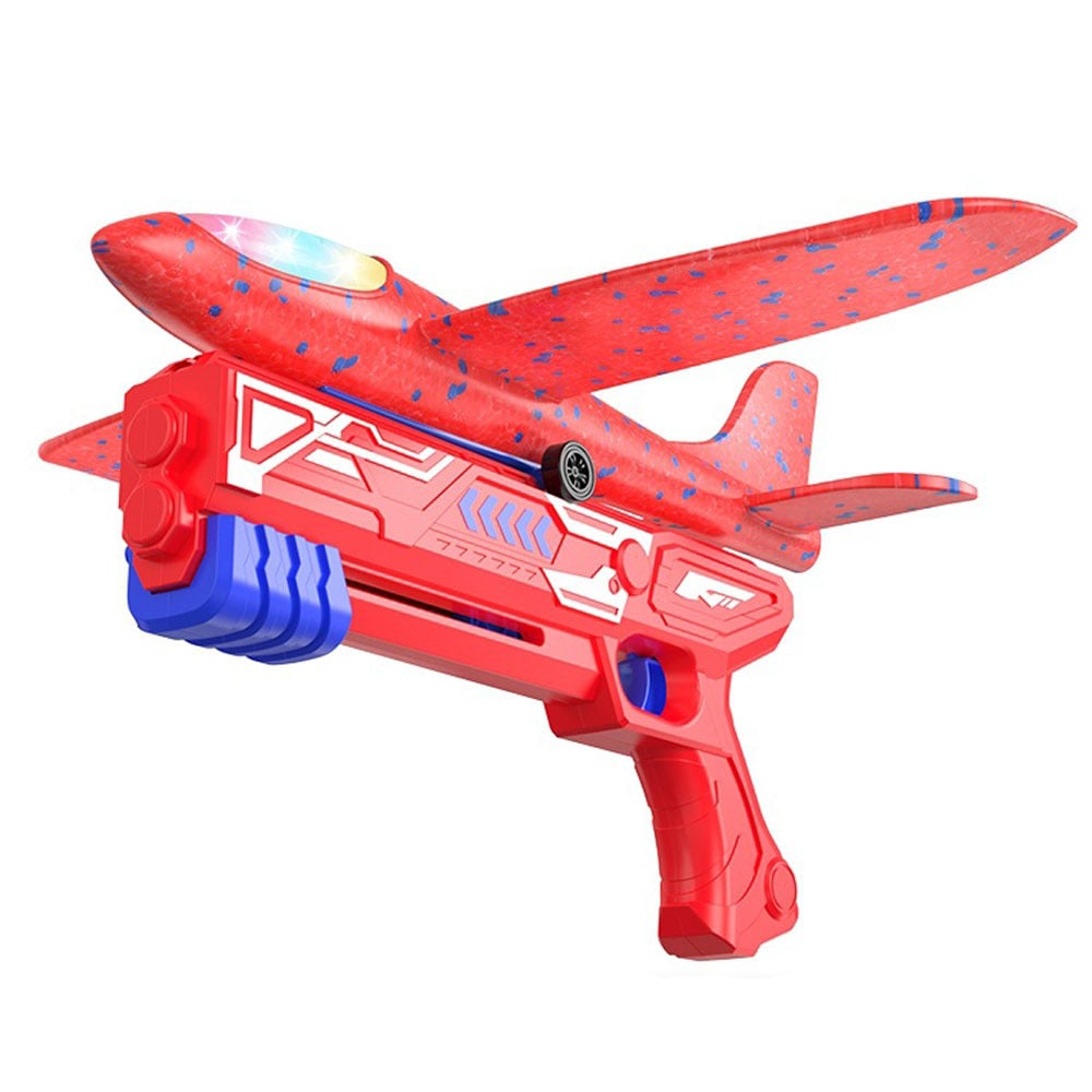 3 Pack Airplane Launcher Toys,LED Foam Glider Airplane