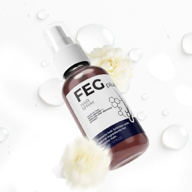 FEG PLUS HAIR SPRAY WITH FREE DERMA ROLLER