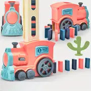 🚂 Domino Train Toy Set – Automatic Track Builder for Kids with 🎨 Colorful Blocks