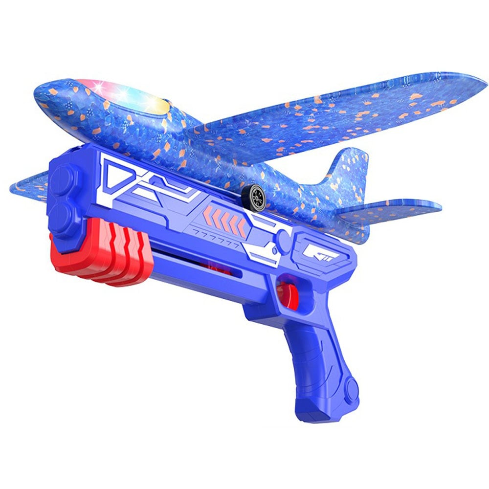 3 Pack Airplane Launcher Toys,LED Foam Glider Airplane