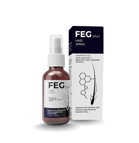 FEG PLUS HAIR SPRAY WITH FREE DERMA ROLLER