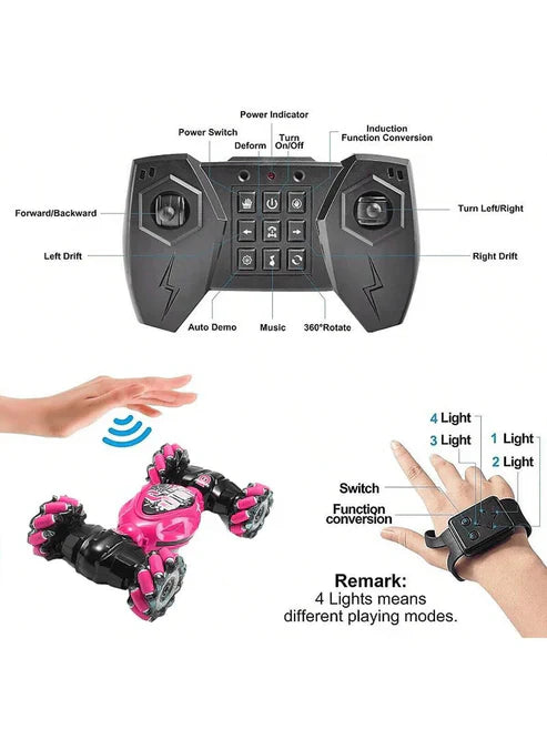 Remote Control Gesture Stunt Racing Car سيارة سباق حركات بهلوانية بالتحكم عن بُعد بالإشارة